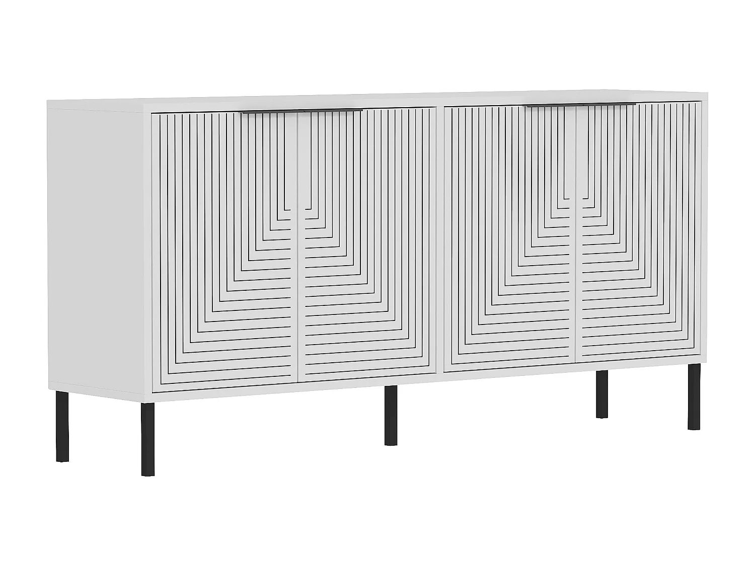 Aparador – 150 cm x 75 cm x 36 cm – Blanco – Aglomerado