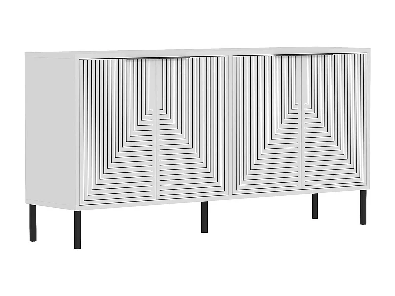 Aparador – 150 cm x 75 cm x 36 cm – Branco – Aglomerado