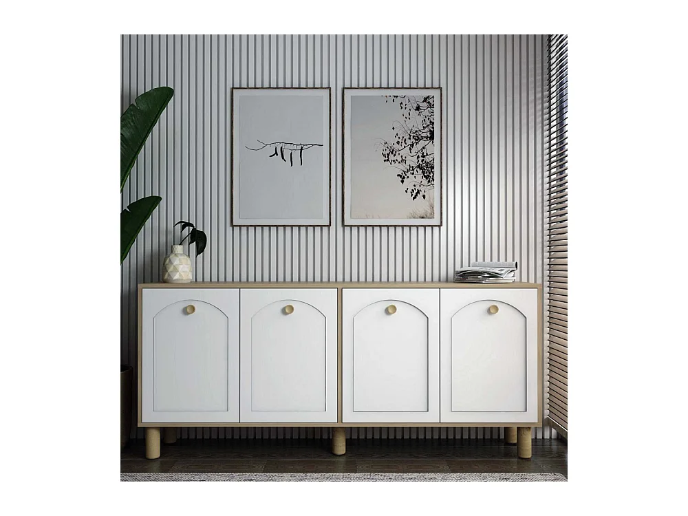 Buffet 4 portes en aggloméré Simple Bohem