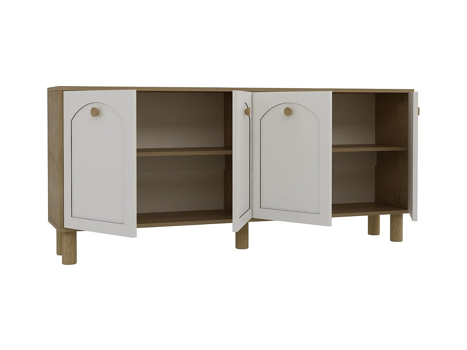 Buffet 4 portes en aggloméré Simple Bohem