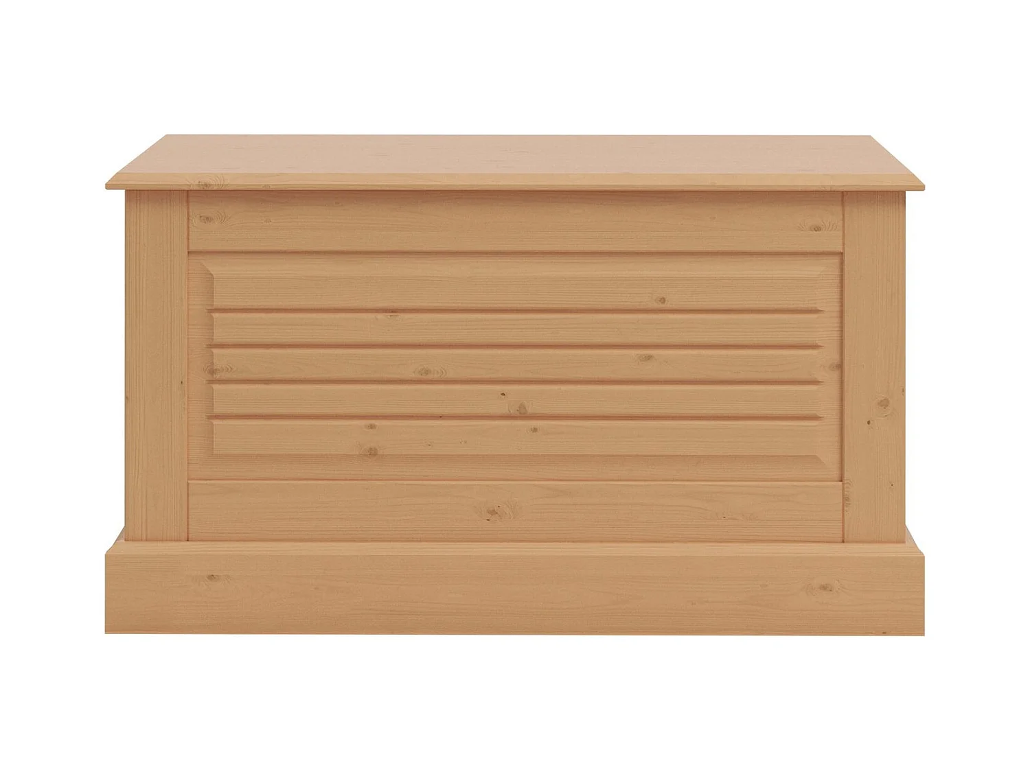 Mille | Coffre avec porte à rabat en nature pin