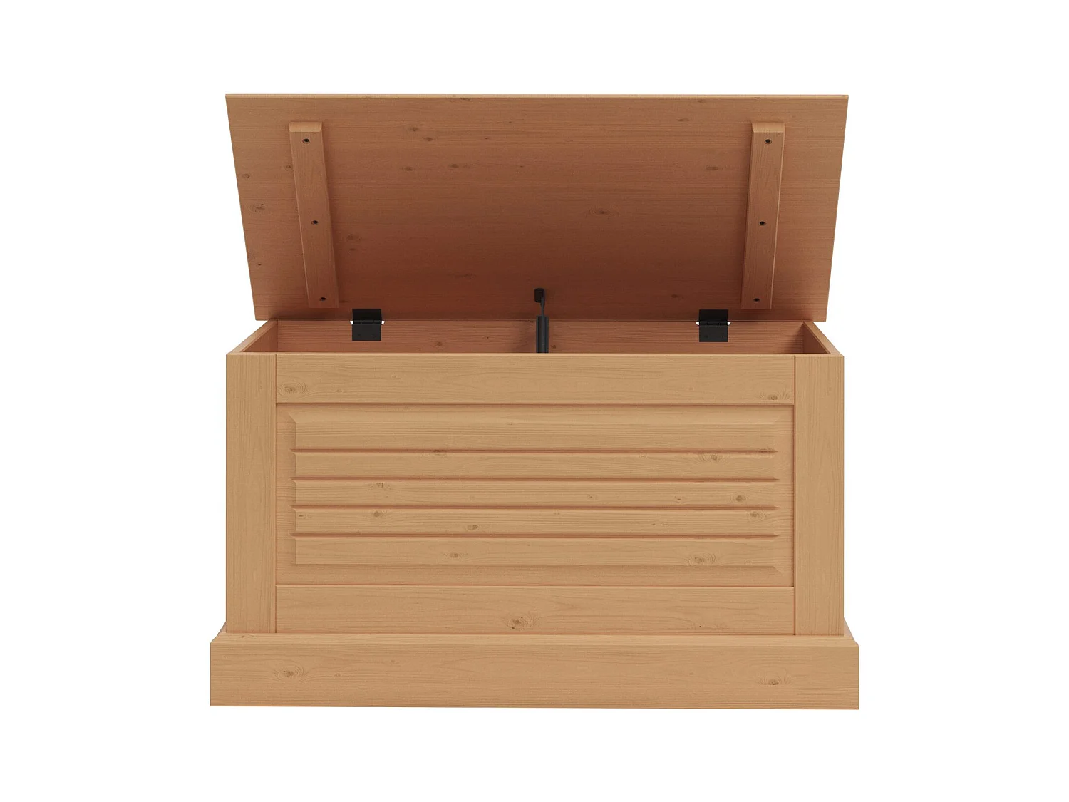 Mille | Coffre avec porte à rabat en nature pin