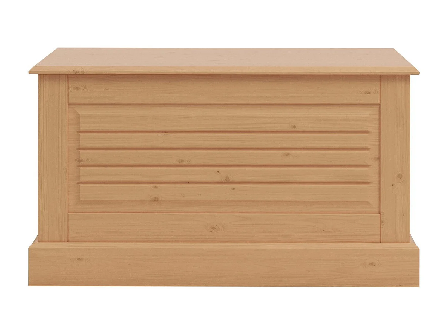 Mille | Coffre avec porte à rabat en nature pin