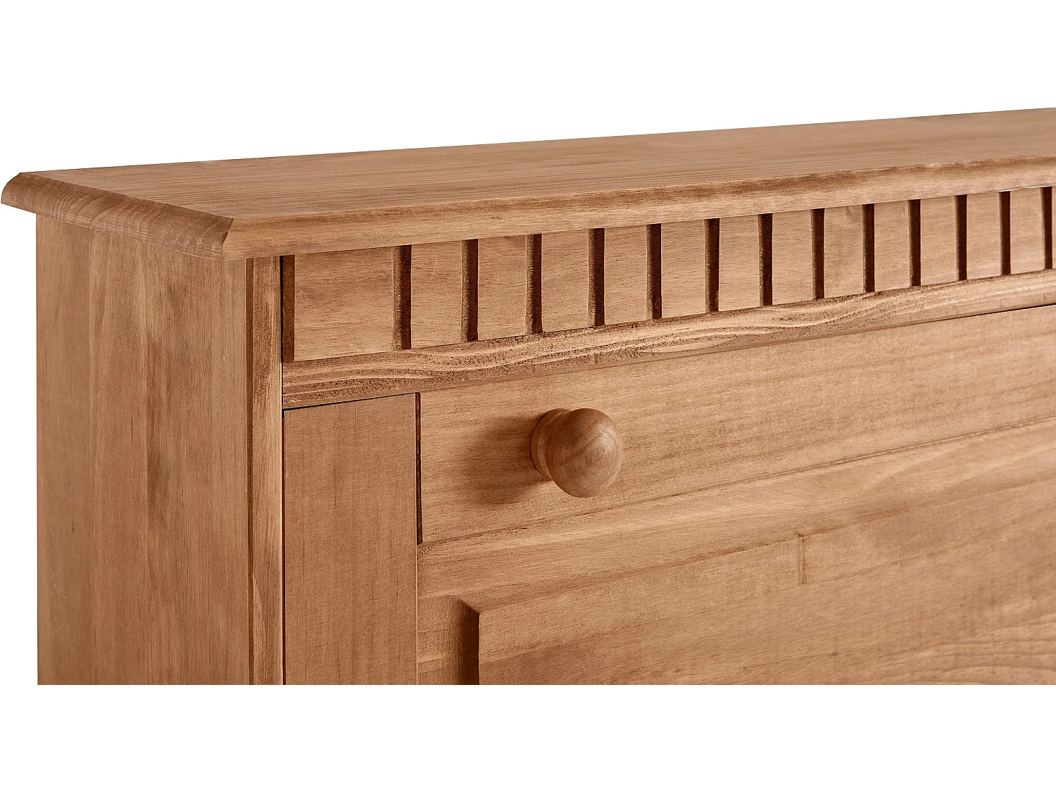 Lisa-Schoenkast met 4 kleppen in natuurlijk grenen