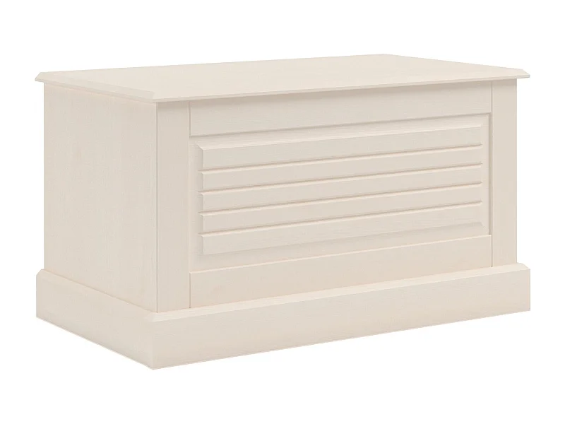 Mille | Maletero con puerta abatible en blanco pino