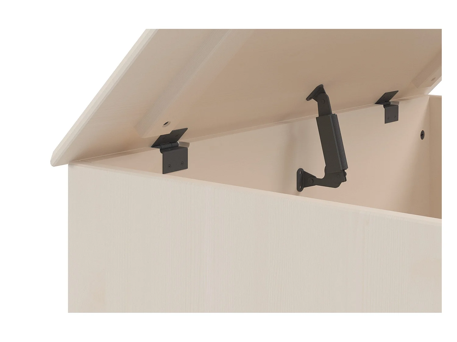 Mille | Maletero con puerta abatible en blanco pino