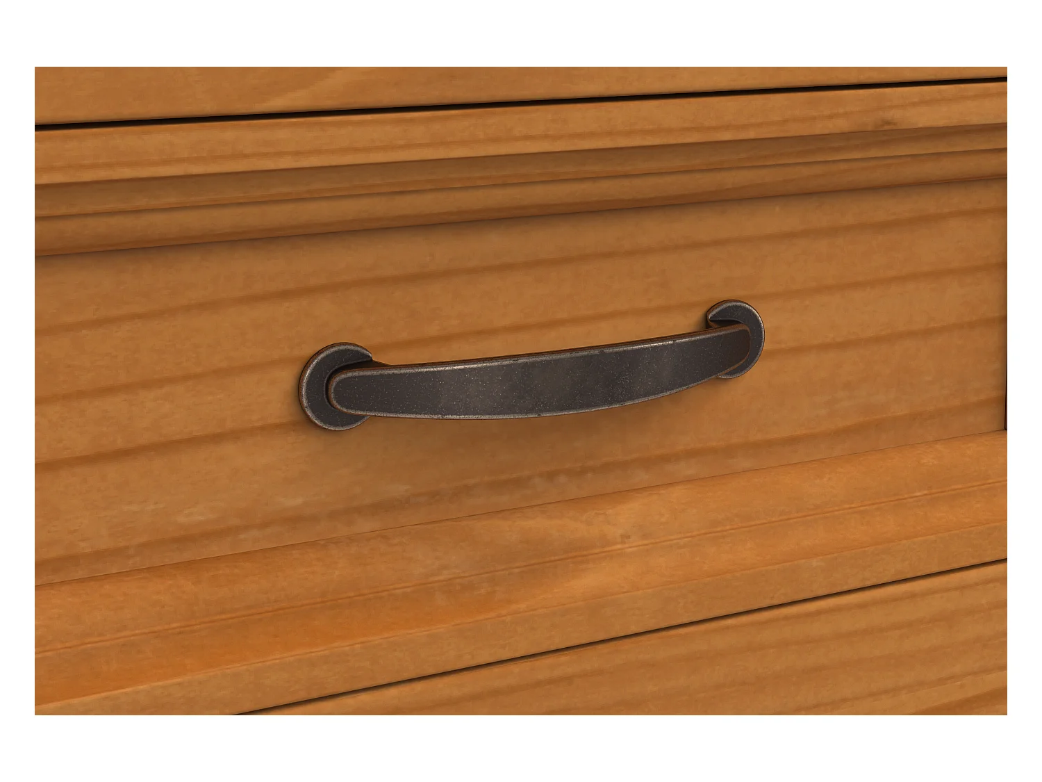 Selma | Rangement pour chaussures avec 2 portes à rabat et 2 tiroirs en pin