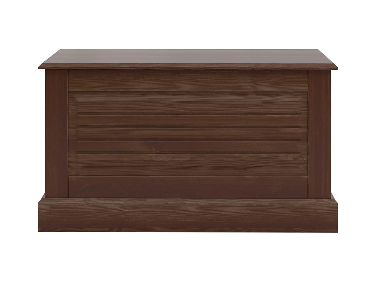 Mille | Malle avec porte à rabat en blanc sapin