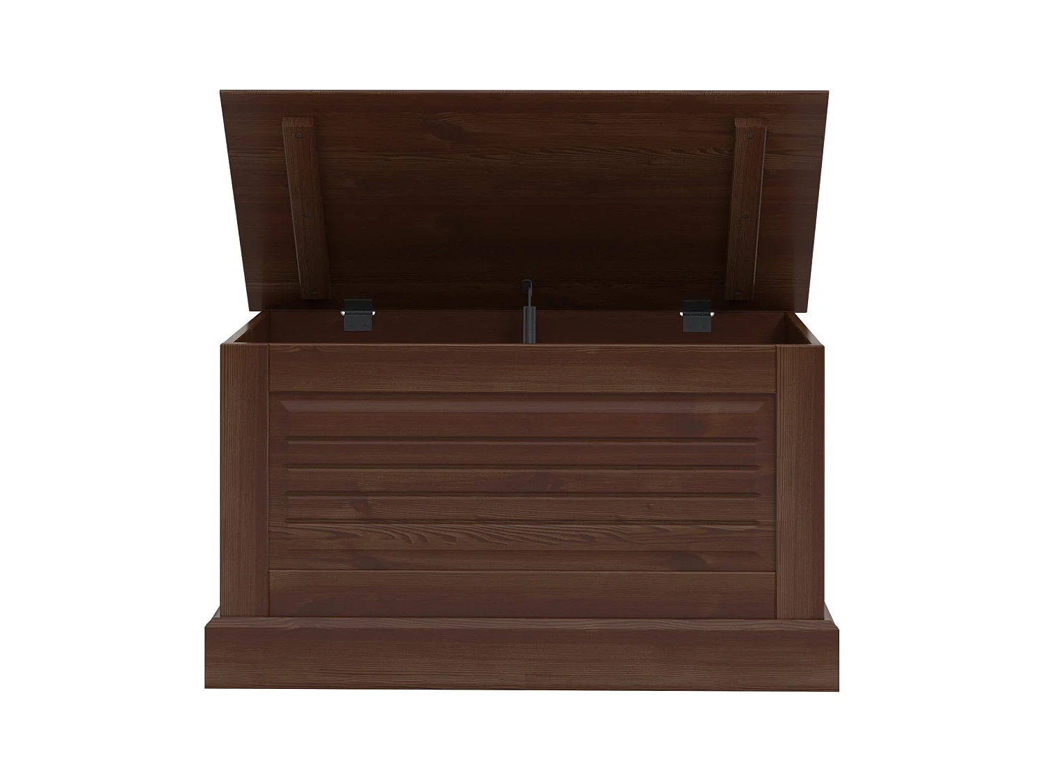 Mille | Malle avec porte à rabat en blanc sapin