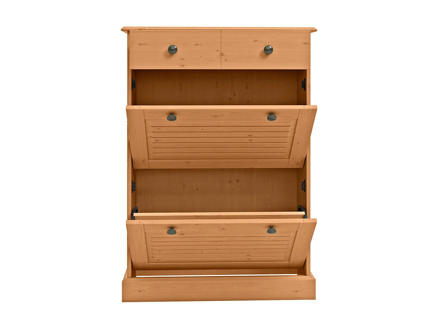 Mille | Zapatera con 2 puertas abatibles 1 cajón en naturaleza de pino