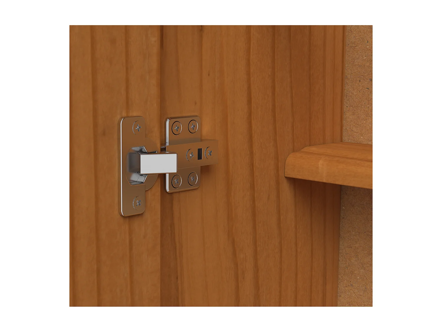 Selma | Rangement pour chaussures avec 1 porte miroir en pin