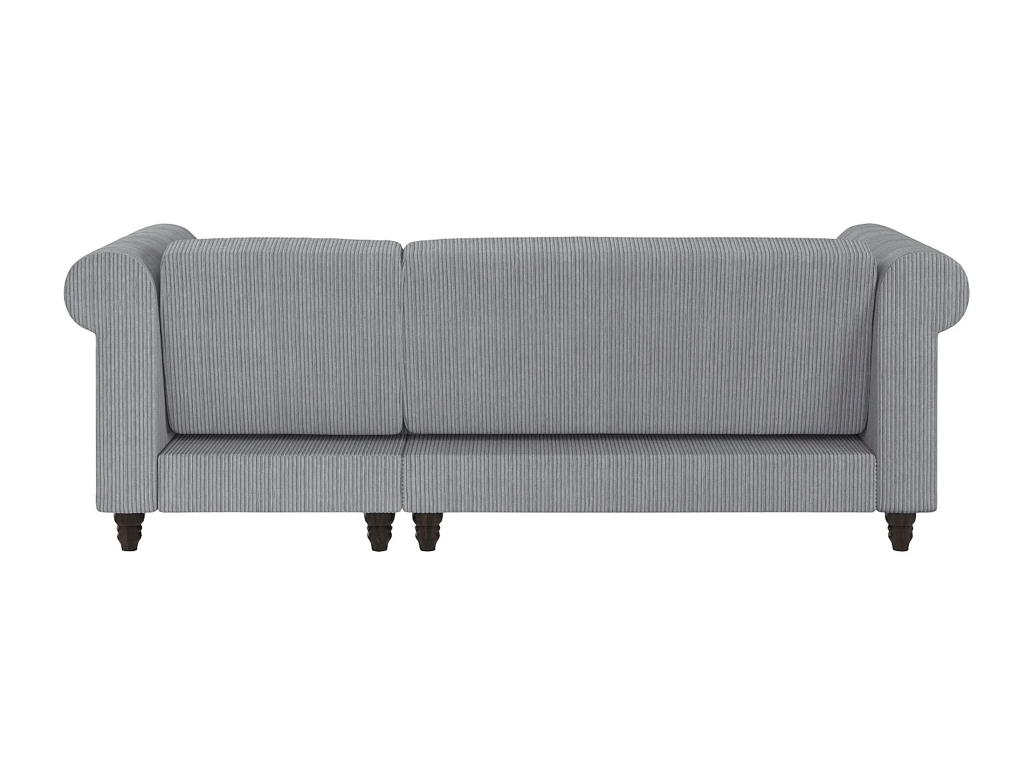 Felix II | Canapé-lit 3 places avec chaise longue en tissu gris