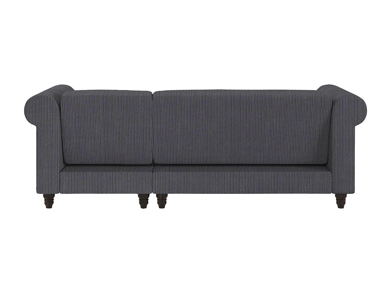 Felix II | Canapé-lit 3 places avec chaise longue en tissu anthracite