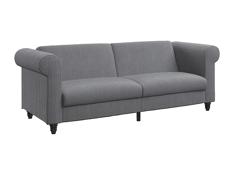 Felix II | Canapé-lit 3 places en tissu gris