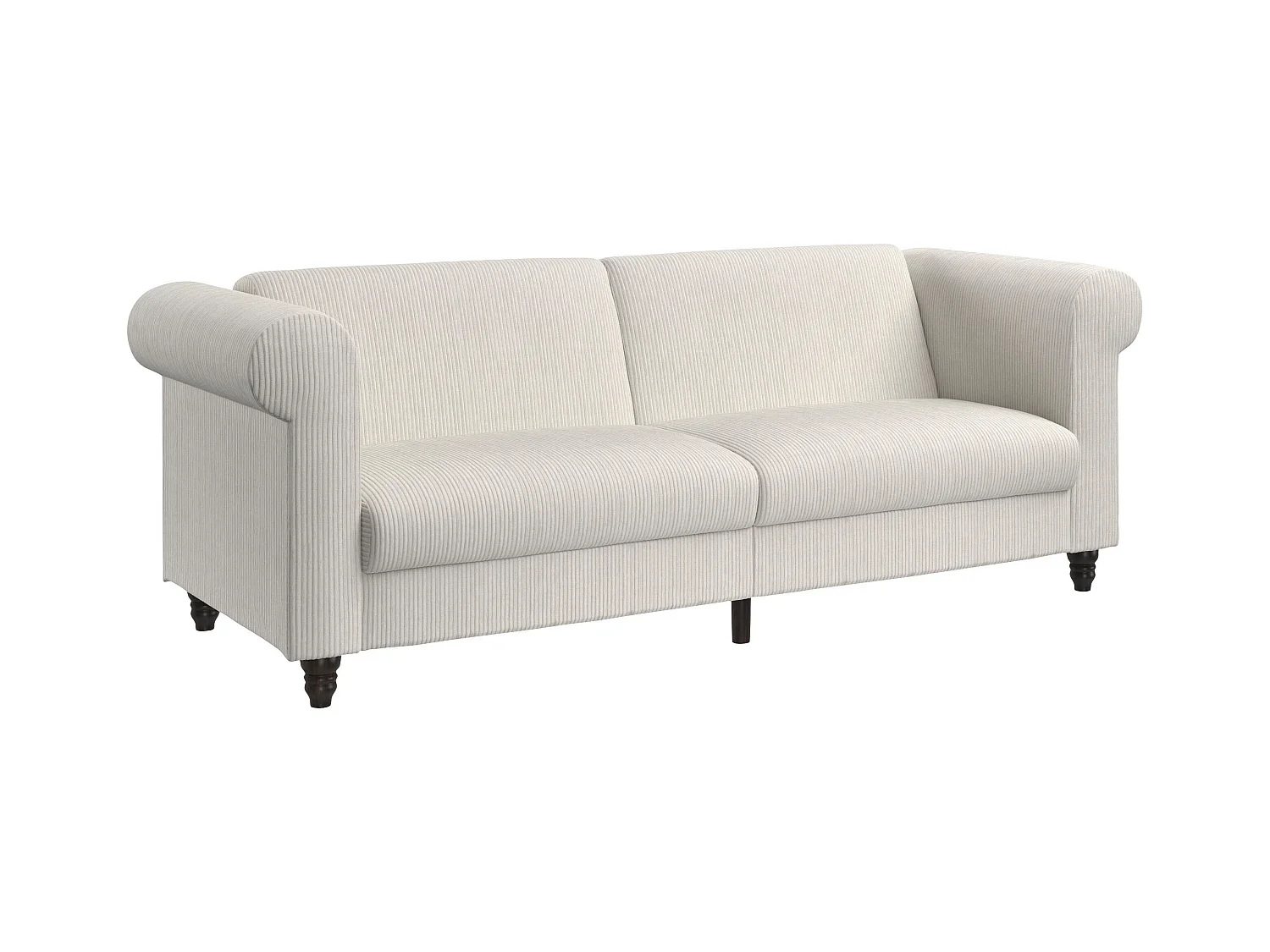 Félix II | Sofá cama 3 plazas en tela crema