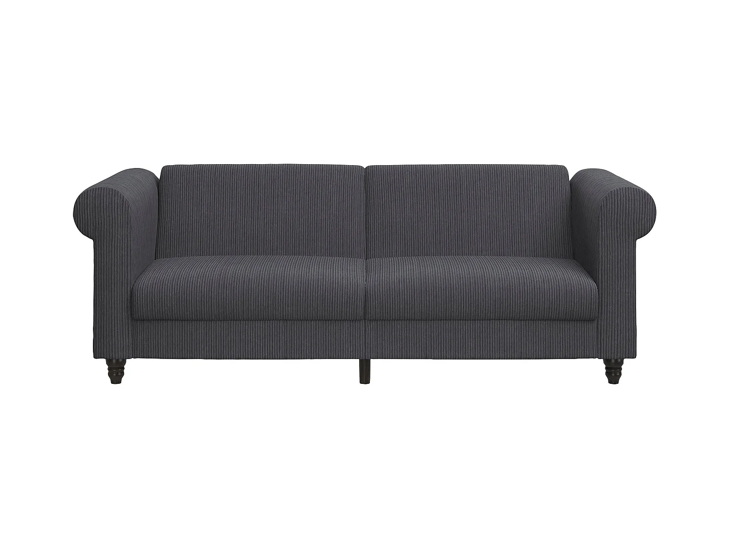 Felix II | Divano letto 3 posti in tessuto antracite