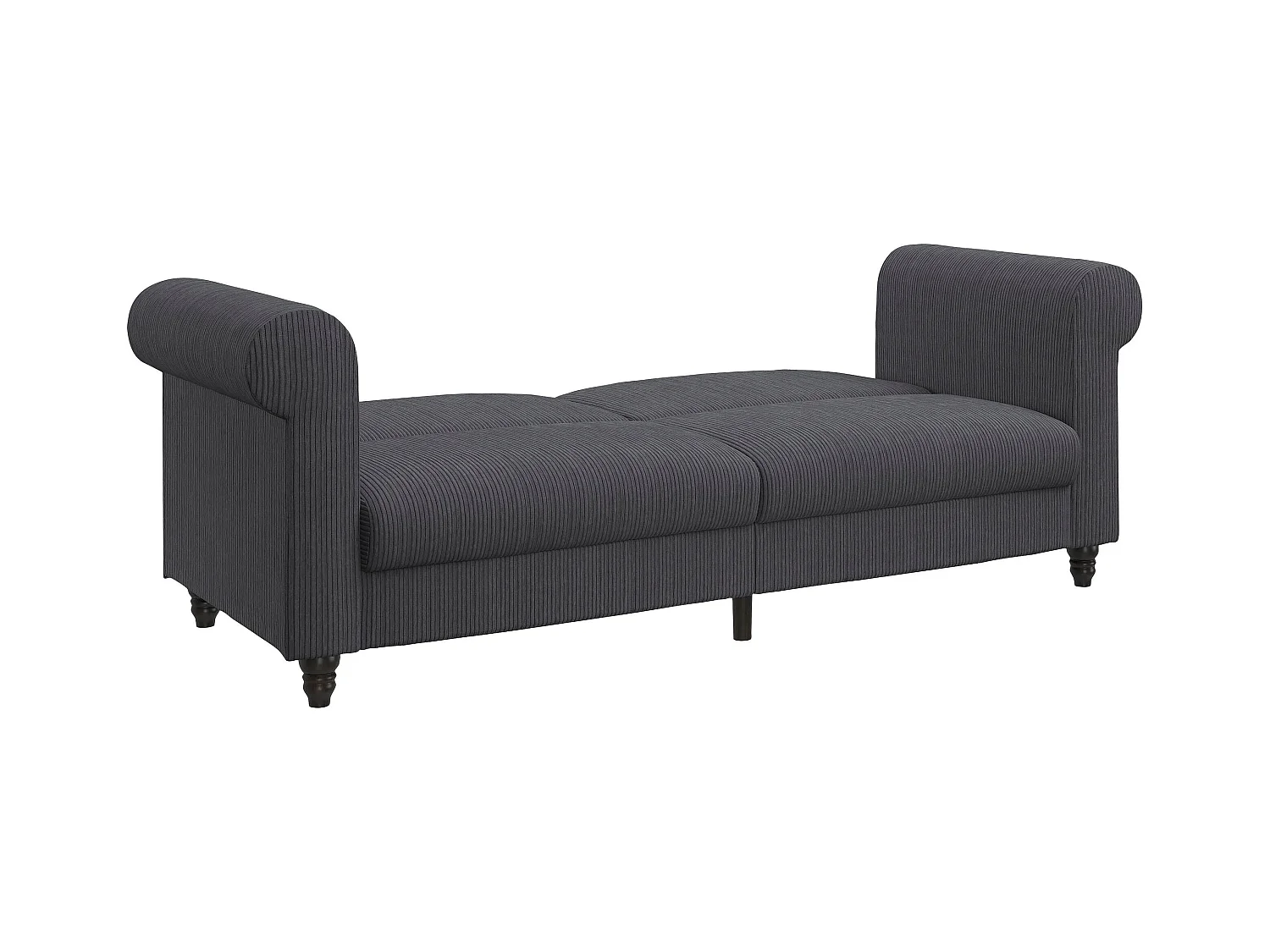 Felix II | Divano letto 3 posti in tessuto antracite