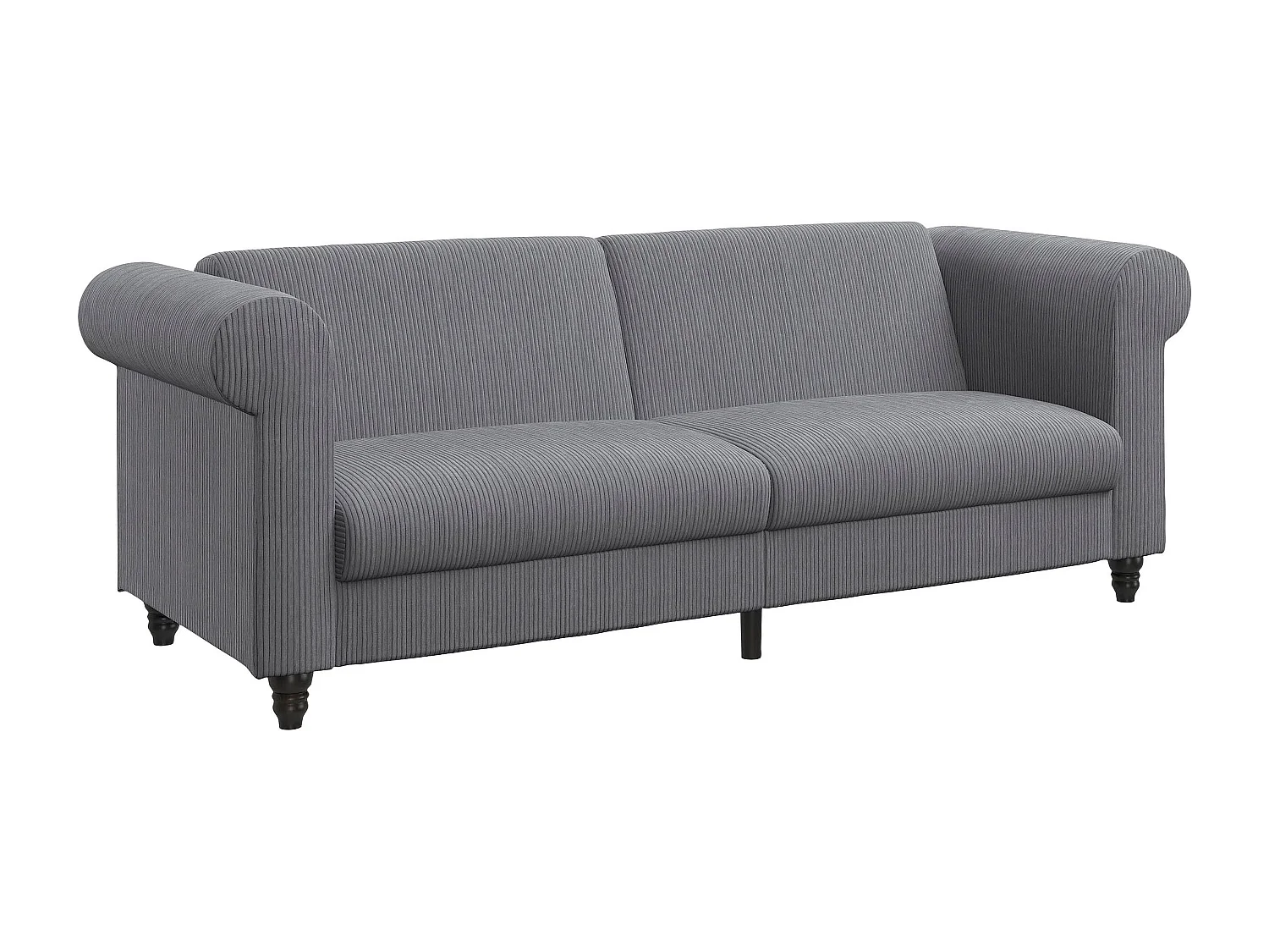 Felix II | Canapé-lit 3 places en tissu anthracite