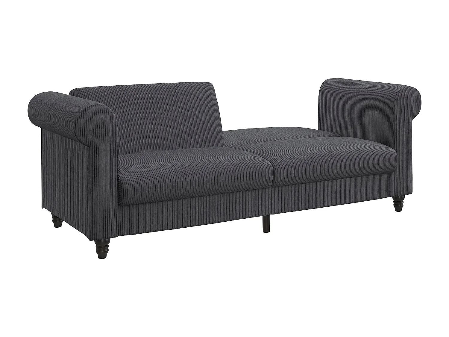 Felix II | Canapé-lit 3 places en tissu anthracite