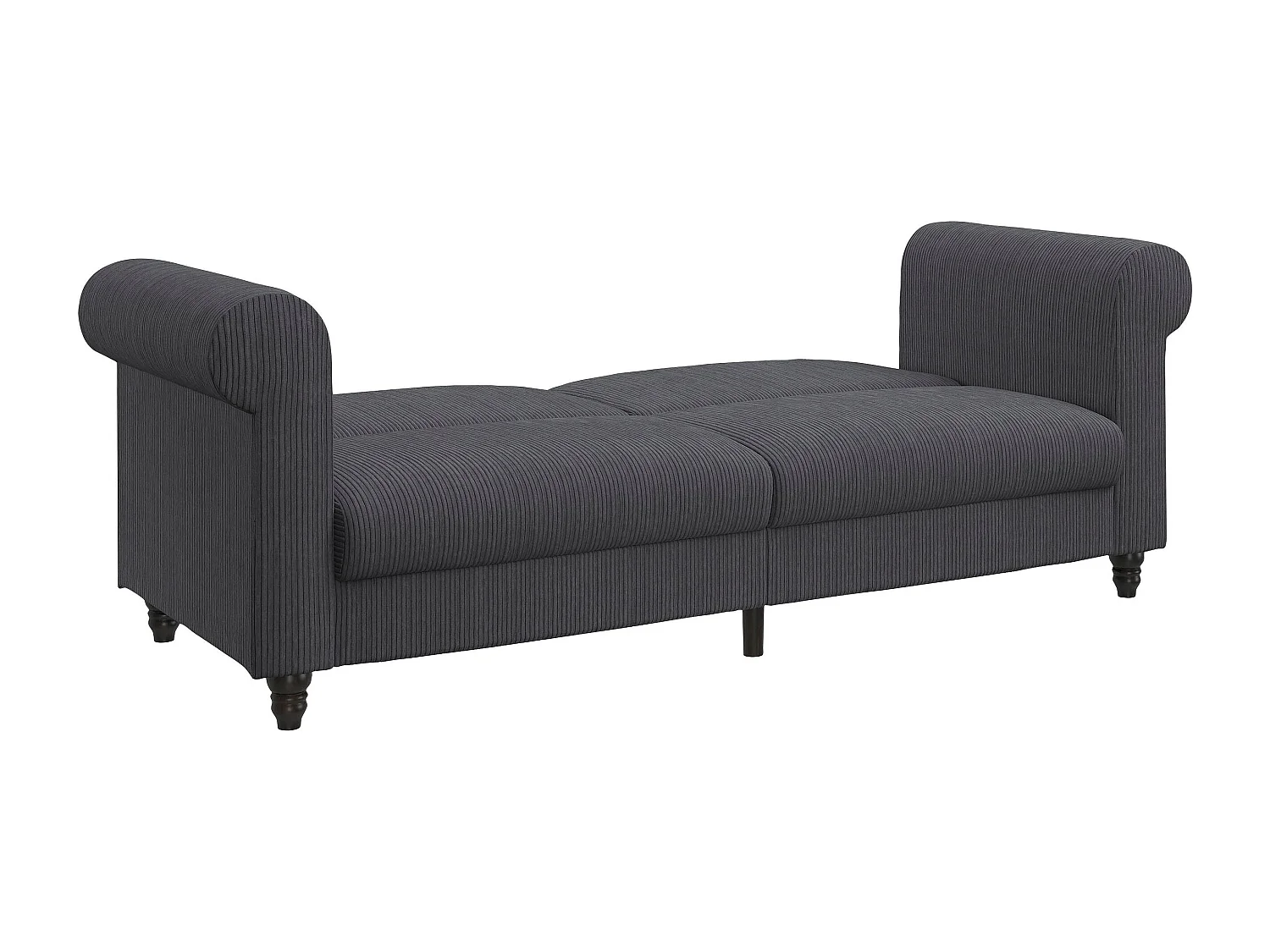 Felix II | Canapé-lit 3 places en tissu anthracite