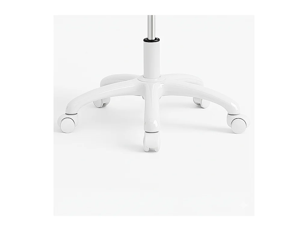 Sedia da ufficio ergonomica girevole bianca – Happy