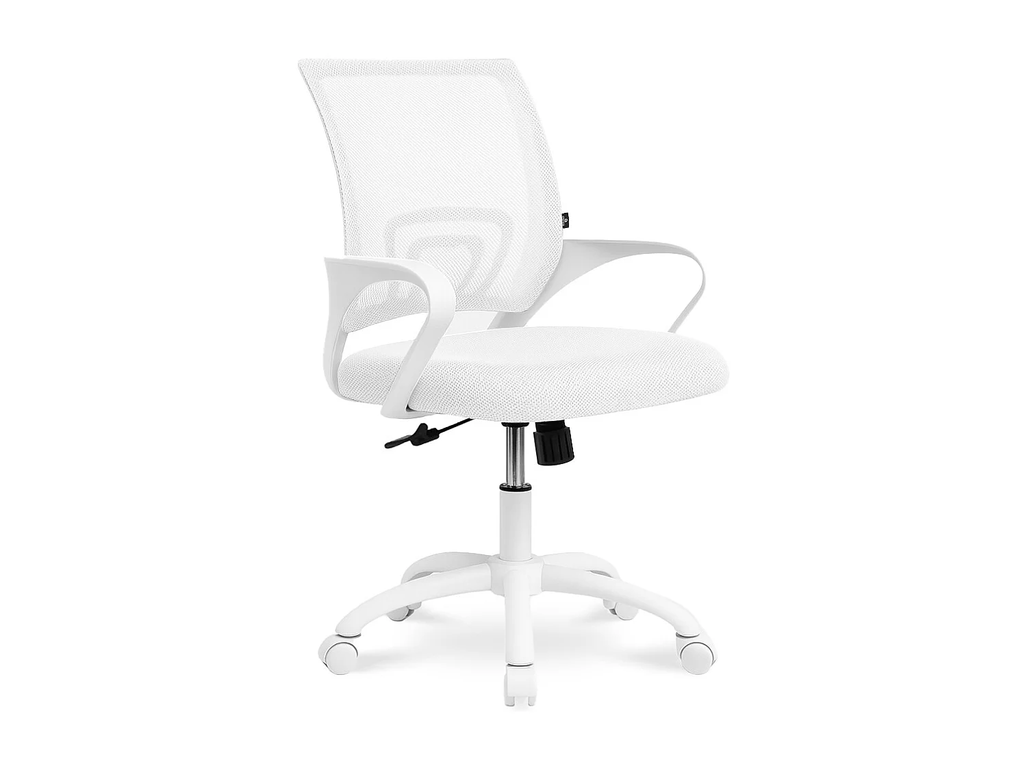 Sedia da ufficio ergonomica girevole bianca – Happy