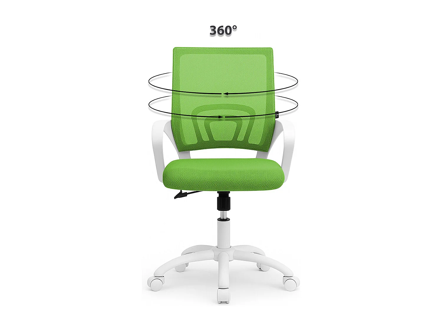 Sedia da ufficio ergonomica girevole verde – Happy