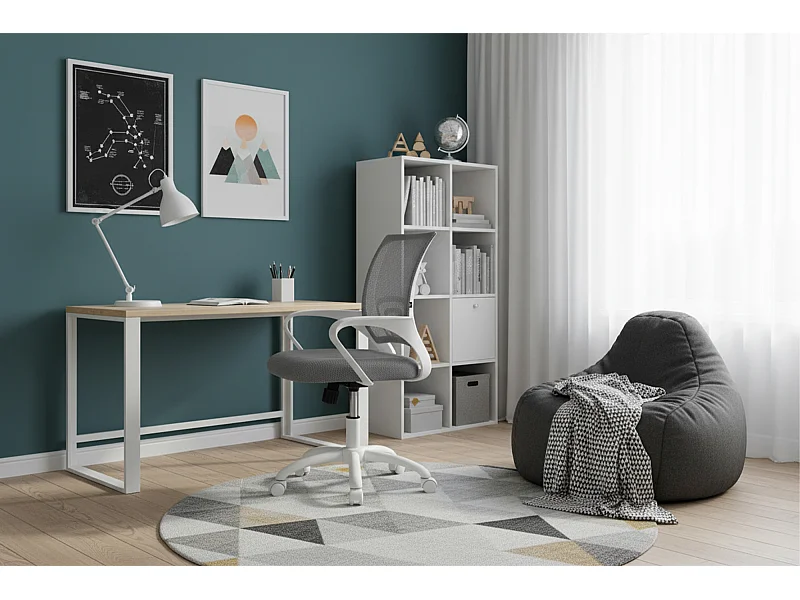 Sedia da ufficio ergonomica girevole grigia – Happy