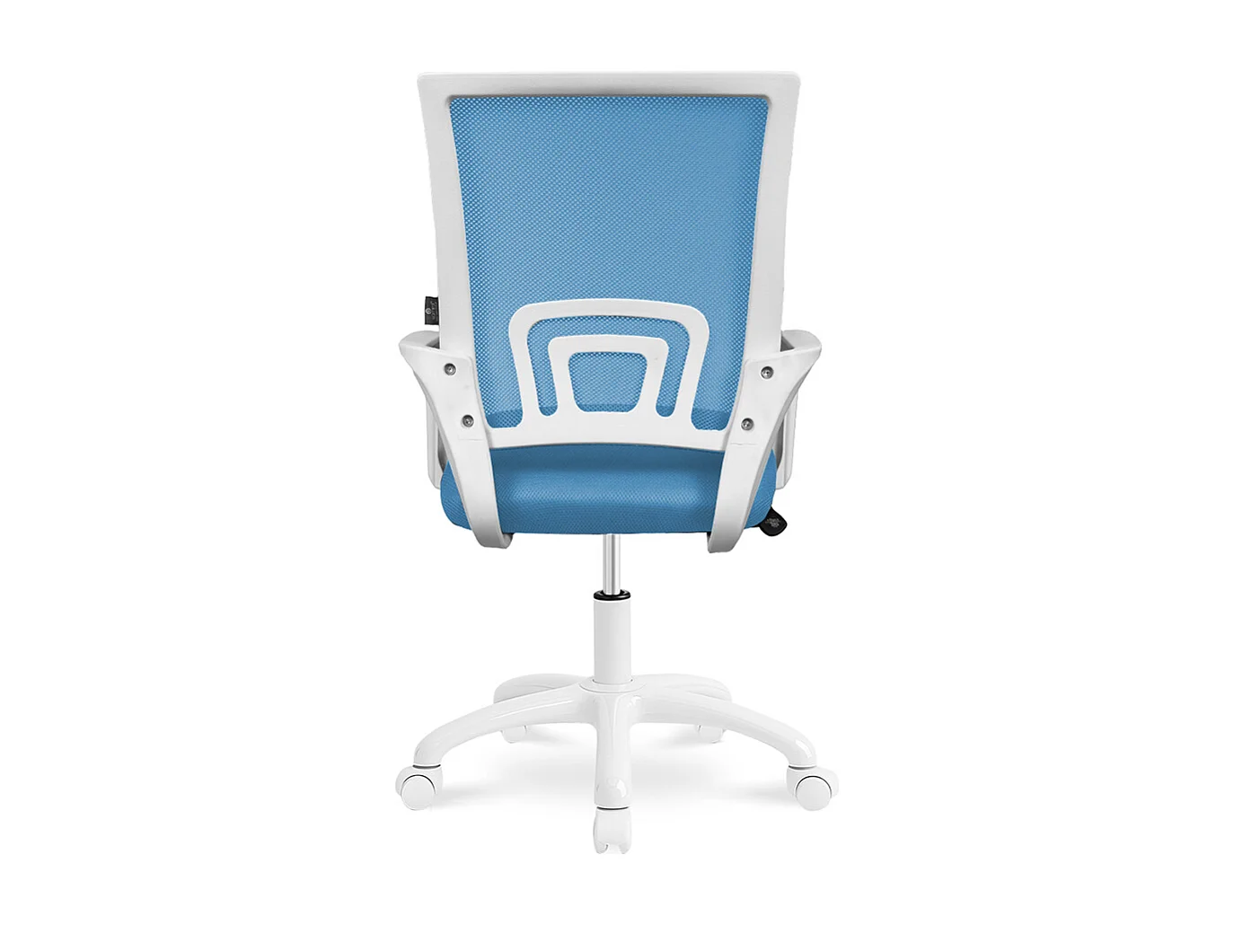 Sedia da ufficio ergonomica girevole azzurra – Happy
