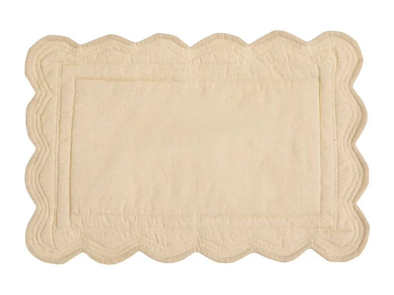 Set de Table Boutis "The Floral" 30x45cm Beige