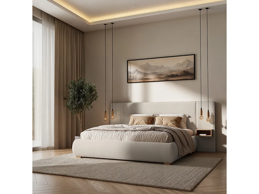 Mesonica Fioro Lit, beige, 160x200