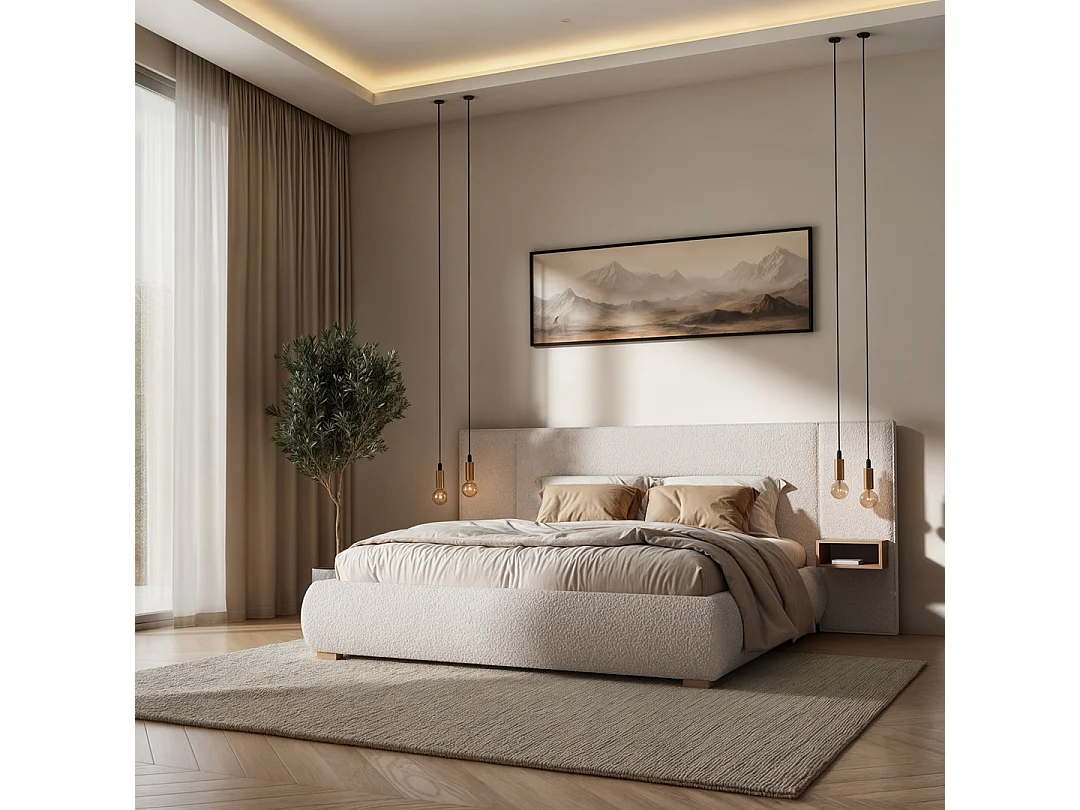 Mesonica Fioro Lit, Crème, 160x200