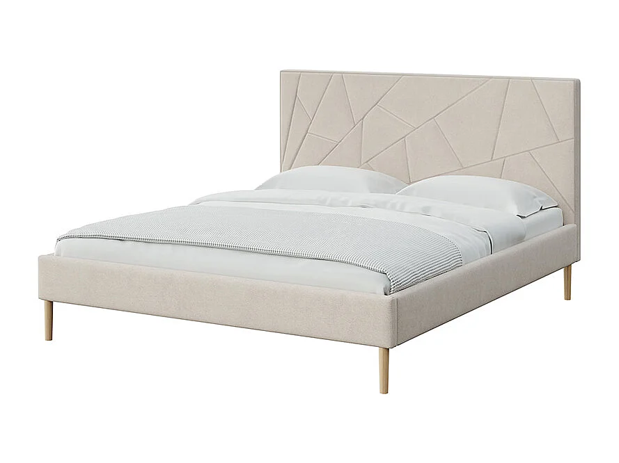 Mesonica Alano Lit, géométrique beige, 160x200