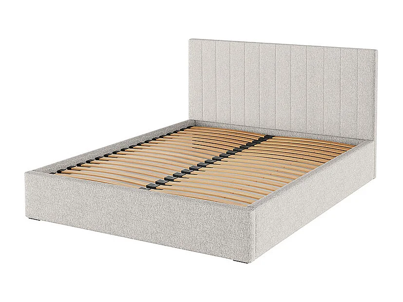 Lit Mesonica Bufo, rayures beige clair 140x200