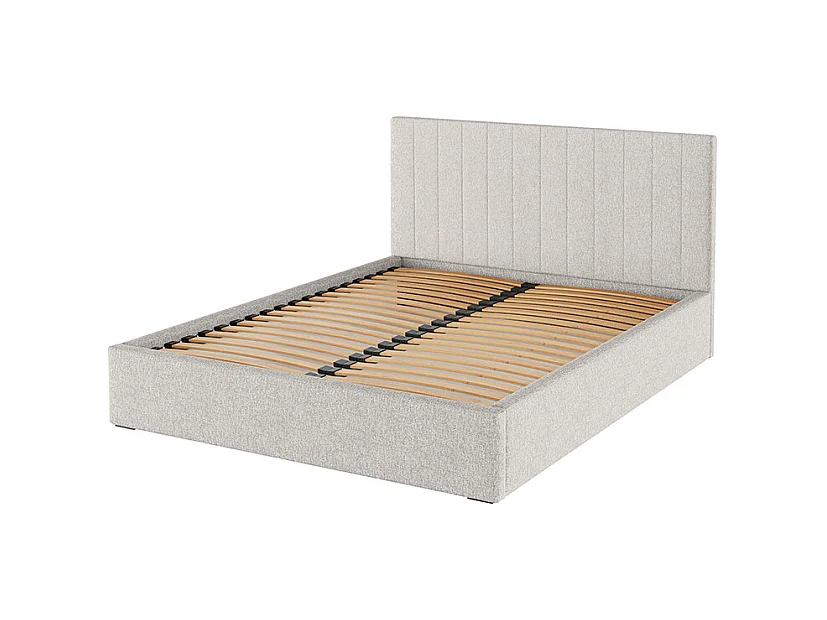 Lit Mesonica Bufo, rayures beige clair 160x200