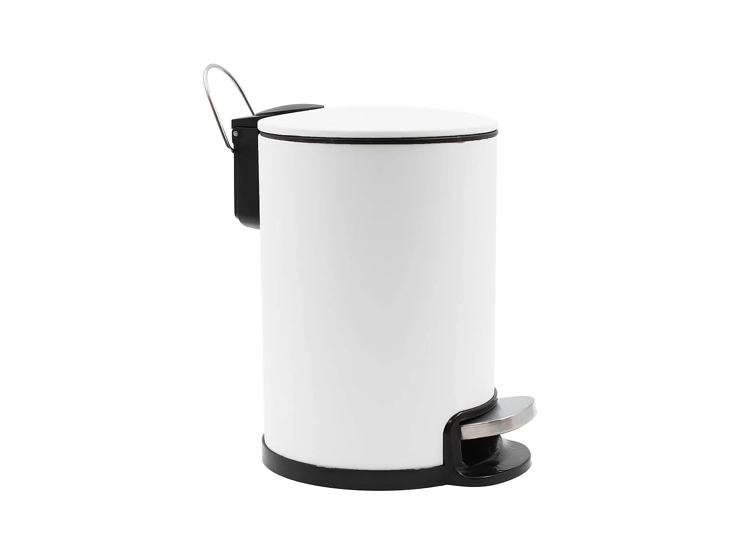 Poubelle de Salle de Bain en Métal "Metaline" 3L Blanc