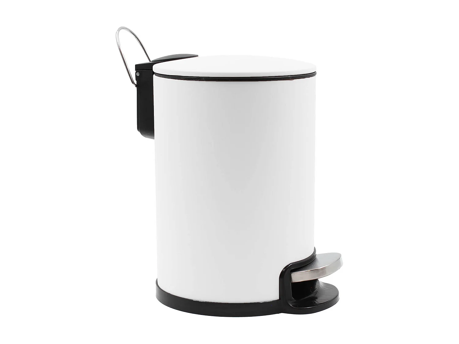 Poubelle de Salle de Bain en Métal "Metaline" 3L Blanc