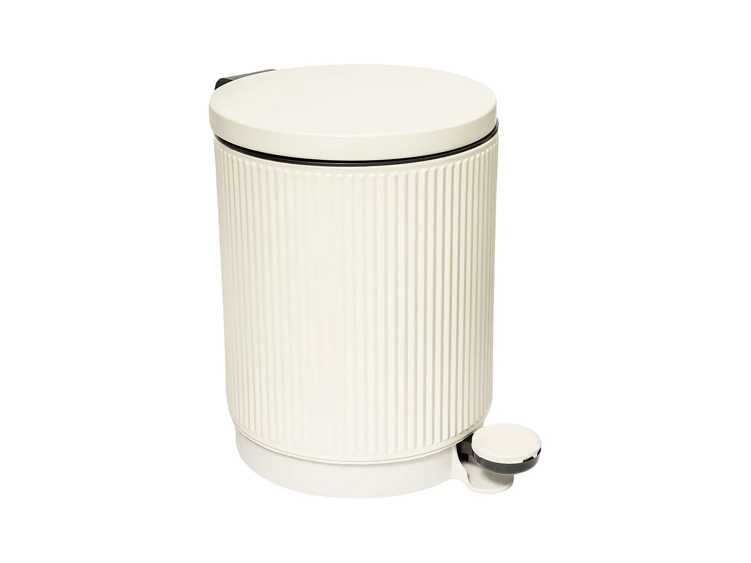Poubelle de Salle de Bain "Onyx" 5L Beige Lin