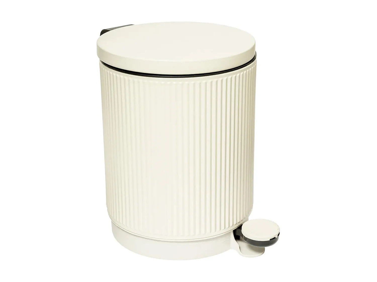 Poubelle de Salle de Bain "Onyx" 5L Beige Lin