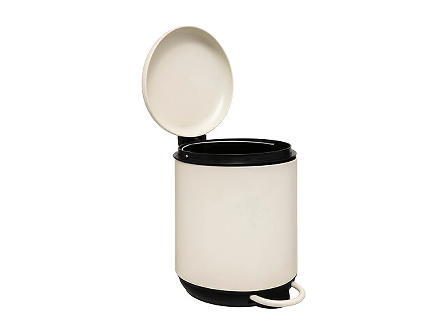 Poubelle de Salle de Bain "Duo" 5L Ivoire