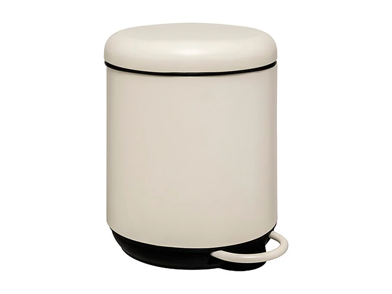 Poubelle de Salle de Bain "Duo" 5L Ivoire