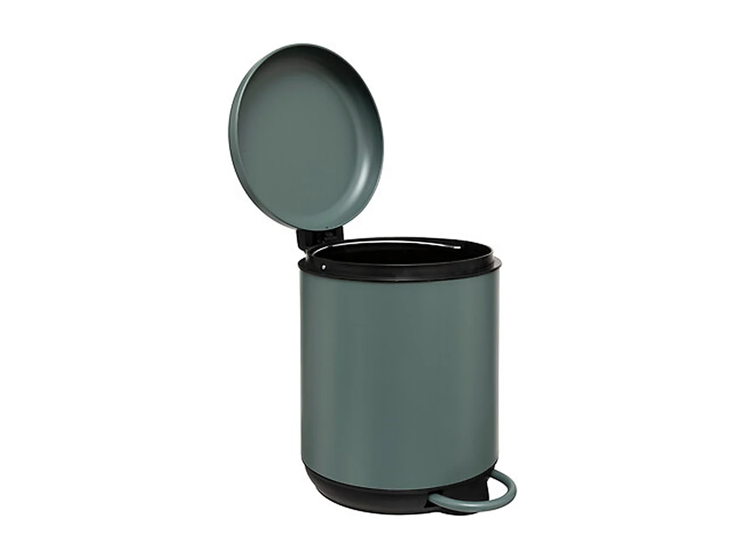 Poubelle de Salle de Bain "Duo" 5L Vert