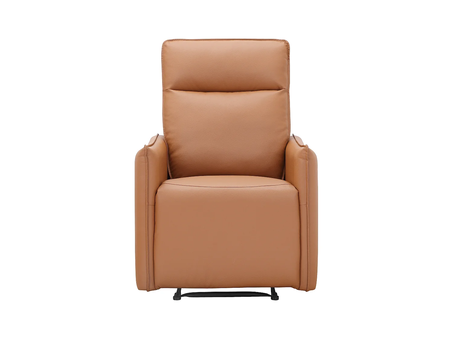 Lugo | Poltrona reclinabile con funzione manuale in PU color cognac