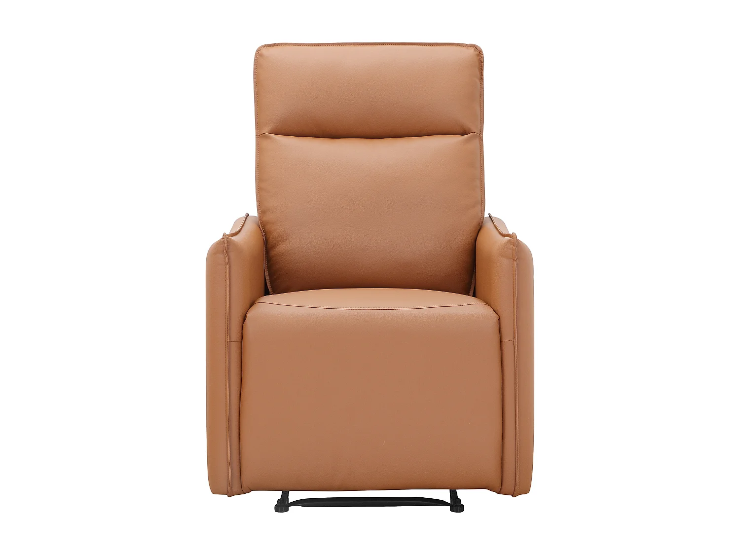 Lugo | Fauteuil inclinable à fonction manuelle en PU de couleur cognac
