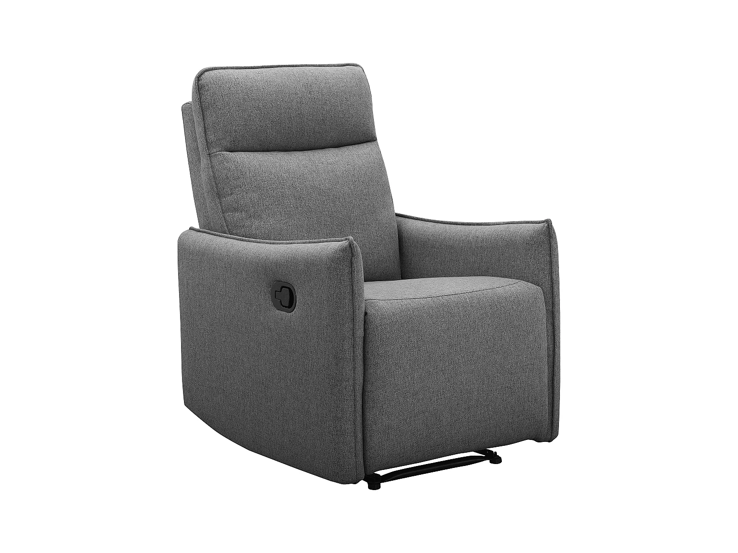 Lugo | Relaxfauteuil met handmatige functie in stof antraciet
