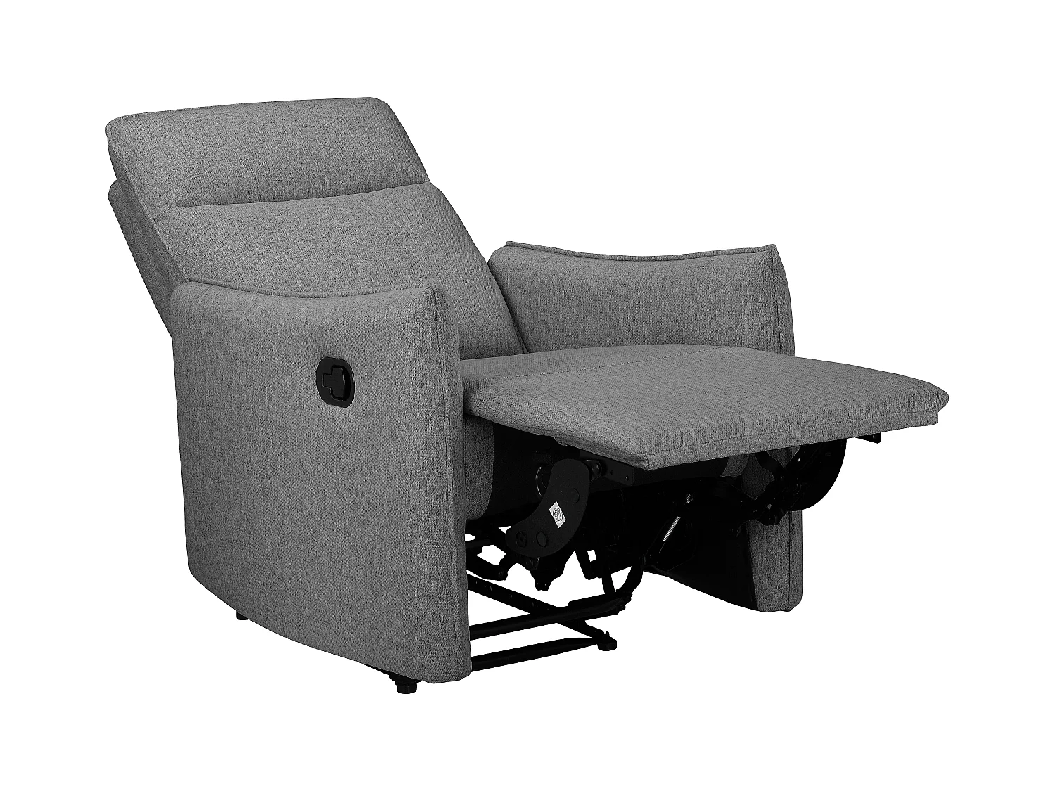 Lugo | Relaxfauteuil met handmatige functie in stof antraciet