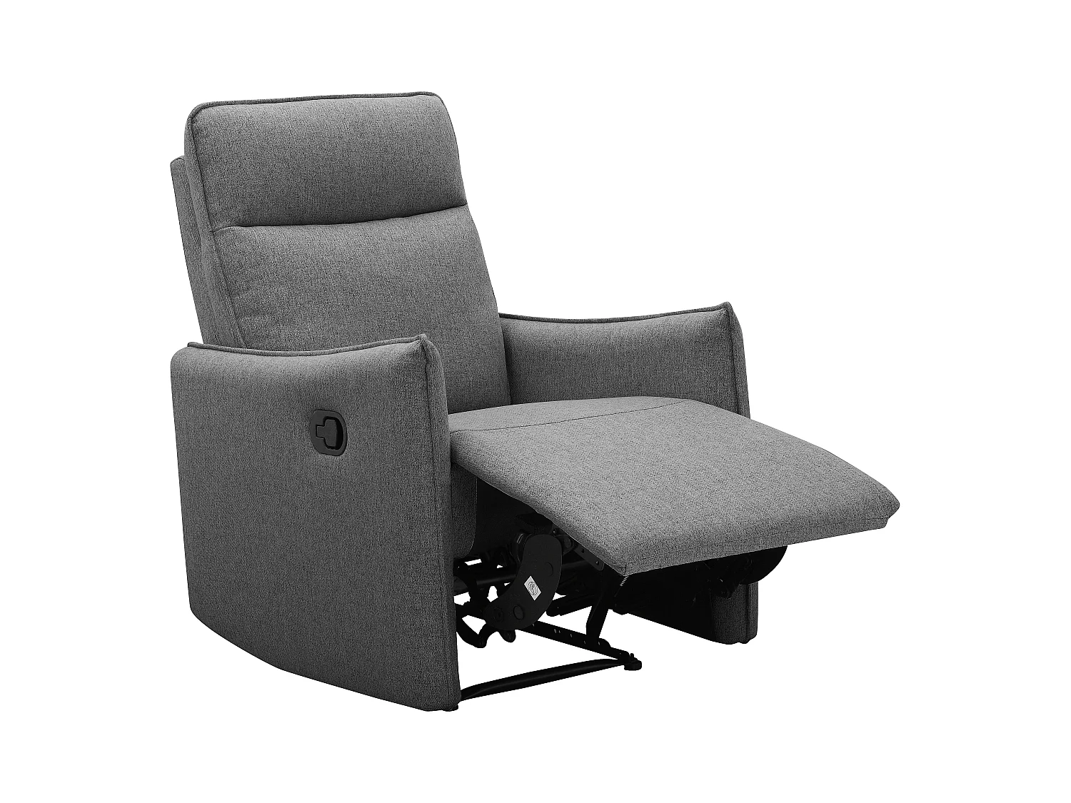 Lugo | Relaxfauteuil met handmatige functie in stof antraciet