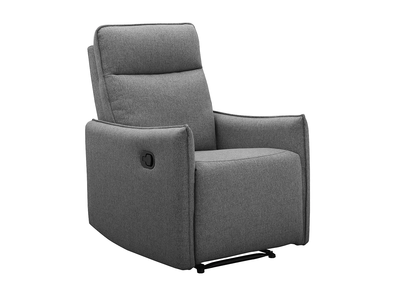 Lugo | Fauteuil inclinable à fonction manuelle en tissu anthracite