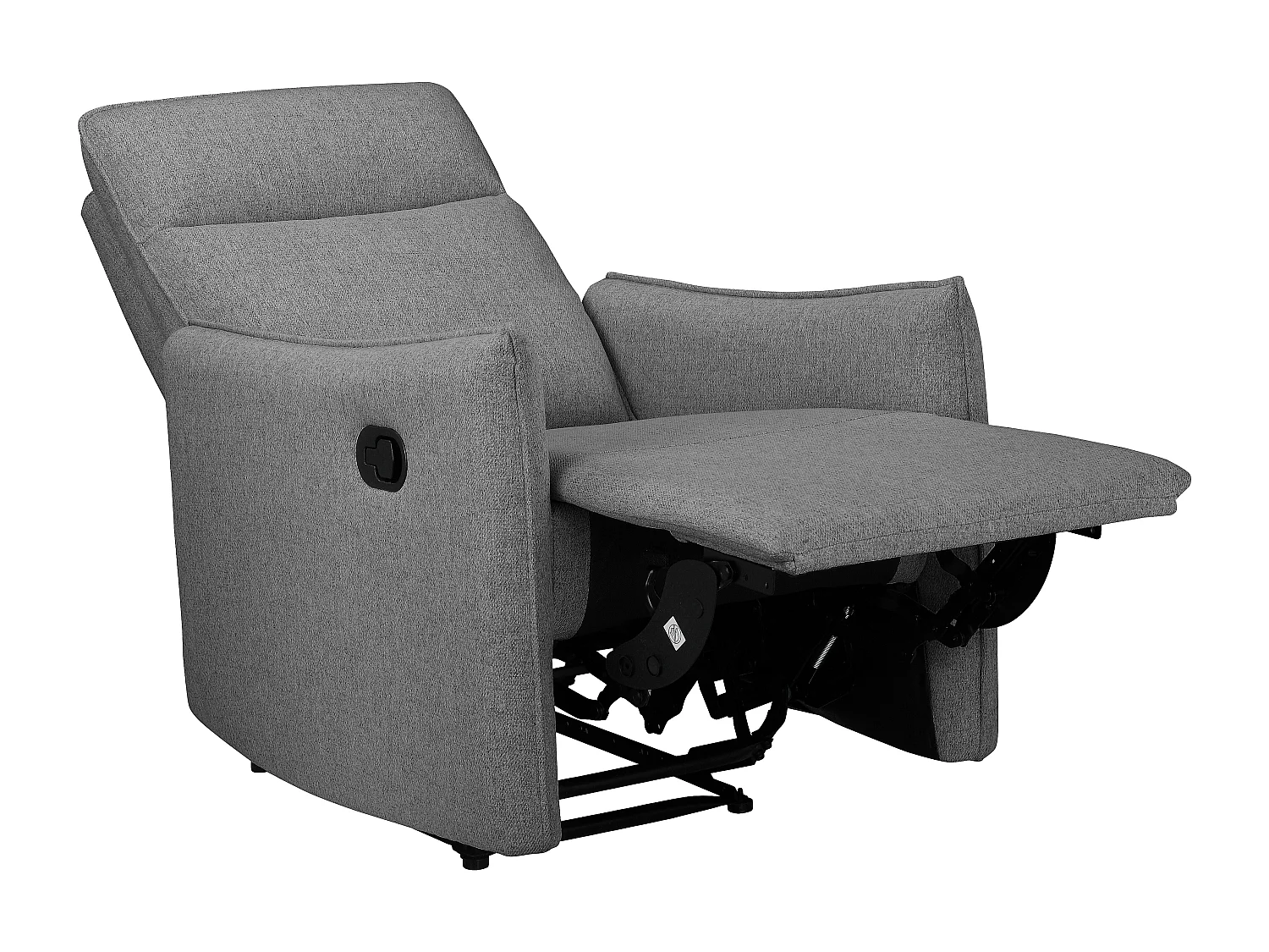 Lugo | Fauteuil inclinable à fonction manuelle en tissu anthracite