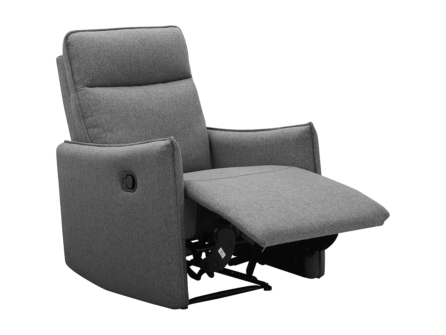 Lugo | Fauteuil inclinable à fonction manuelle en tissu anthracite